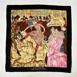 100% jedwab apaszka reprodukcja obrazu