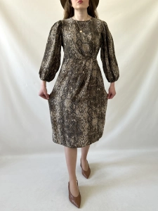 wężowa sukienka Mrs & Hugs 100% wiskoza