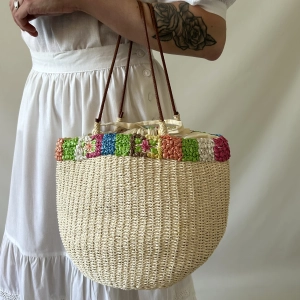 boho torebka koszyk worek